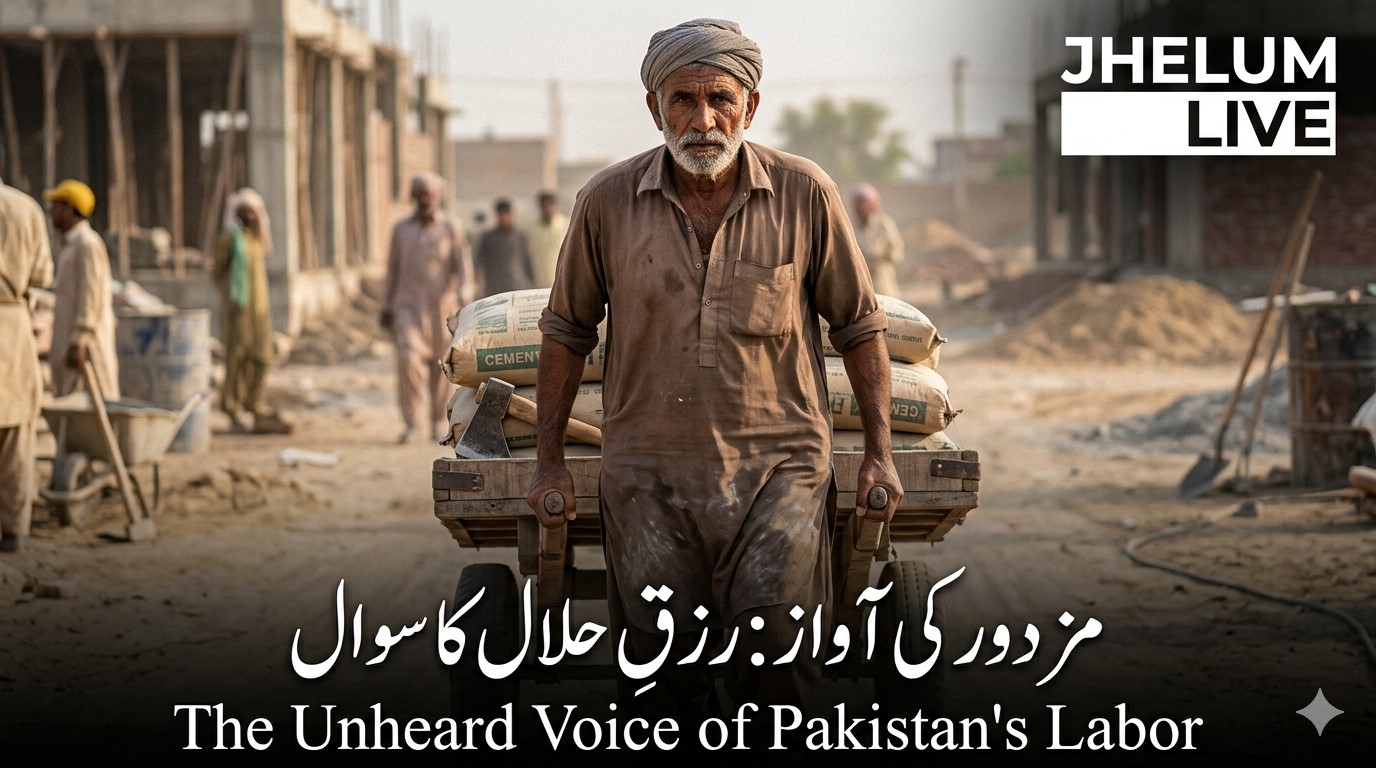 A Pakistani laborer working hard to earn an honest living, representing labor in Pakistan.