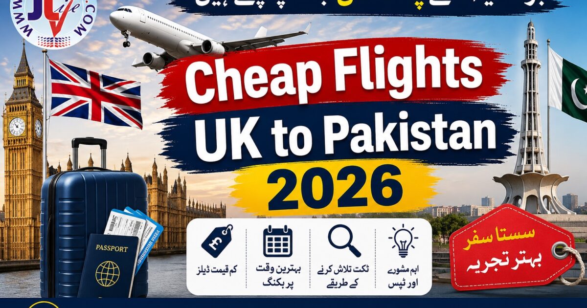 Airplanes operating routes for cheap flights UK to Pakistan 2026, serving overseas Pakistani community.