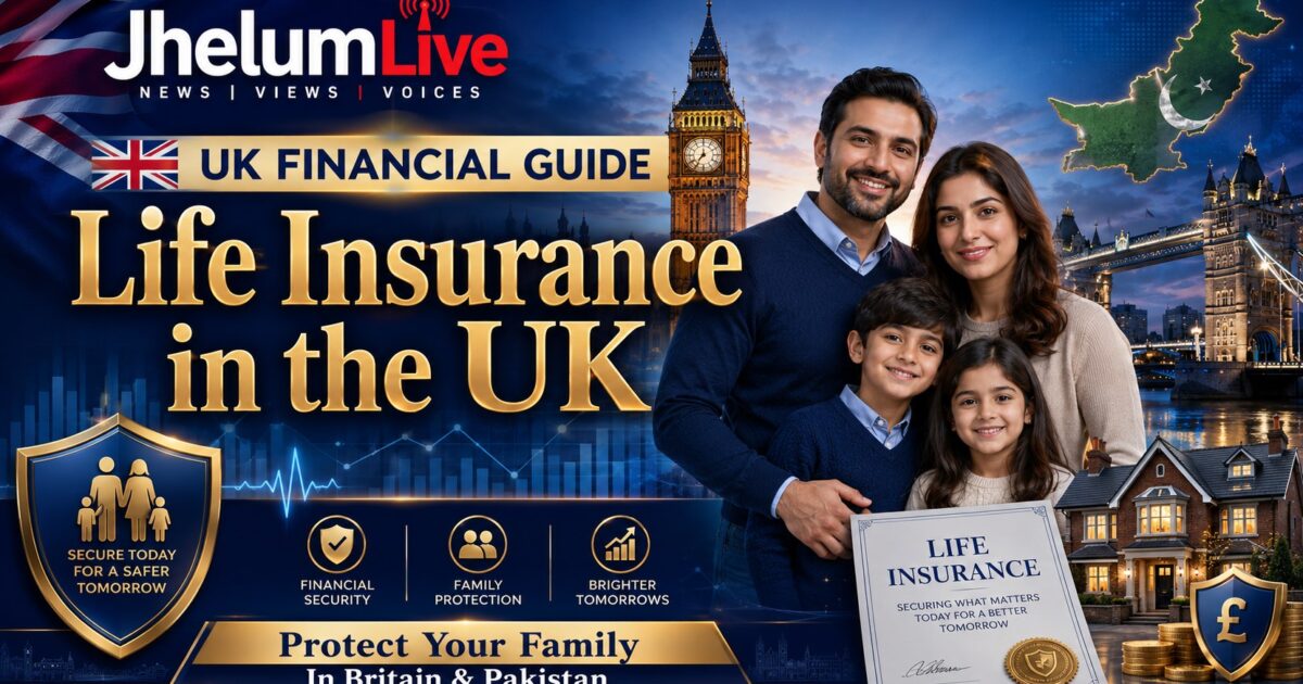 British Pakistani family learning about life insurance options in the UK while supporting relatives in Pakistan.