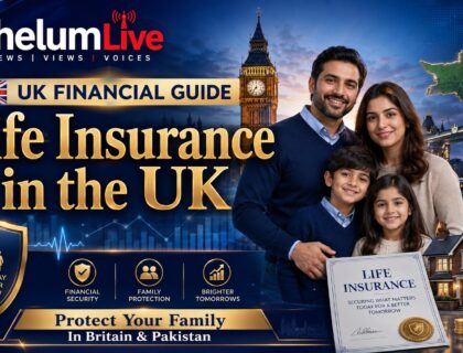 British Pakistani family learning about life insurance options in the UK while supporting relatives in Pakistan.