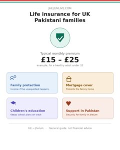 Illustrative chart showing how life insurance premiums
