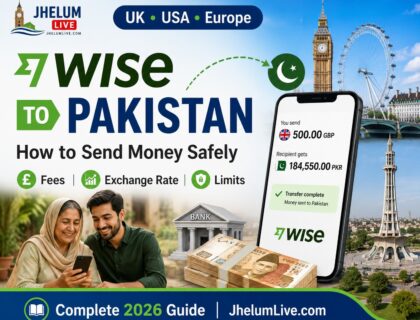 Sending money to Pakistan using Wise transfer app